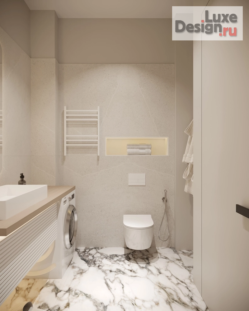 Дизайн интерьера однокомнатной квартиры "Дизайн-проект под сдачу ЖК Hide" (фото 20)