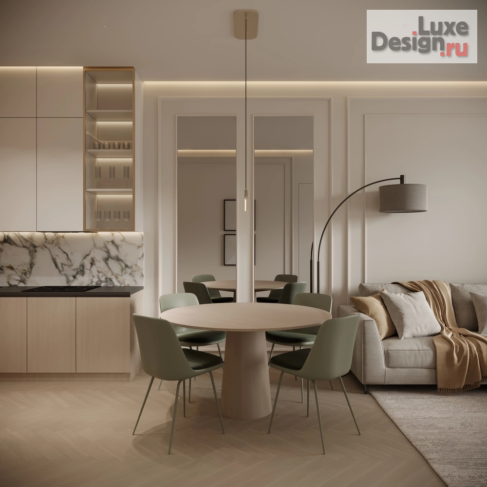 Дизайн интерьера однокомнатной квартиры "Дизайн-проект под сдачу ЖК Hide" (фото 11)