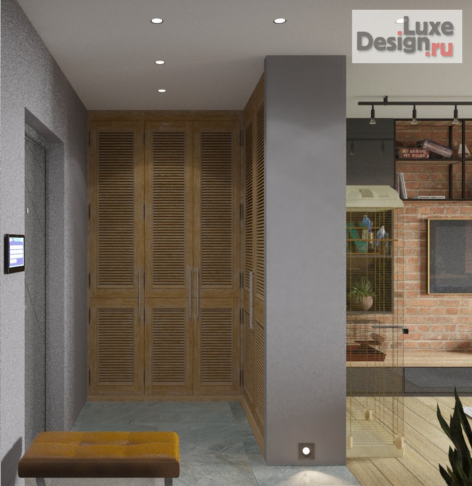 Дизайн интерьера двухкомнатной квартиры "Уютный лофт" (фото 11) от дизайнера Глухова Елена Юрьевна Дизайн интерьера двухкомнатной квартиры "Уютный лофт" (фото 11)