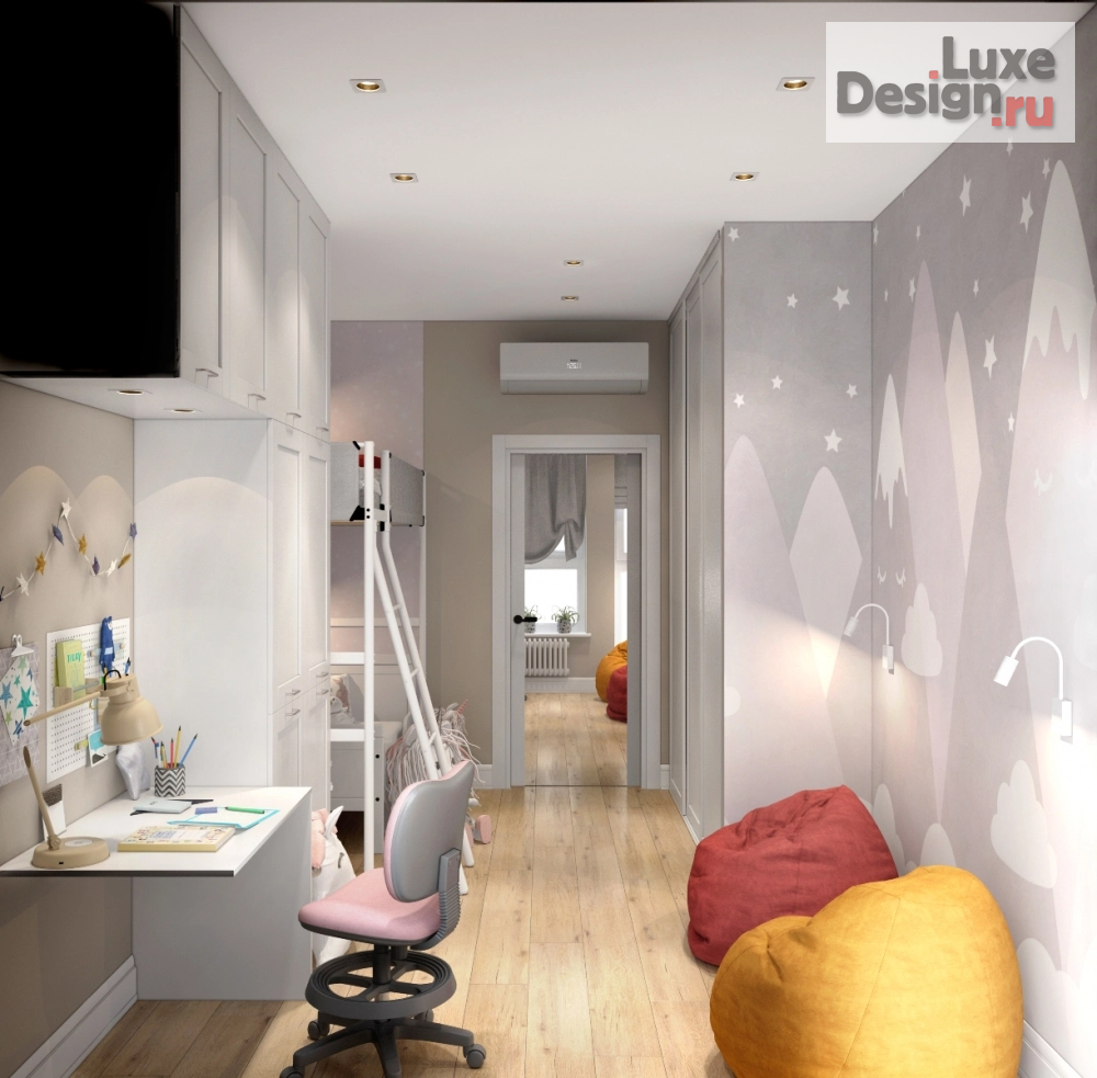 Дизайн интерьера квартиры "3D квартиры 61 кв.м. жк Грин Парк" (фото 9)