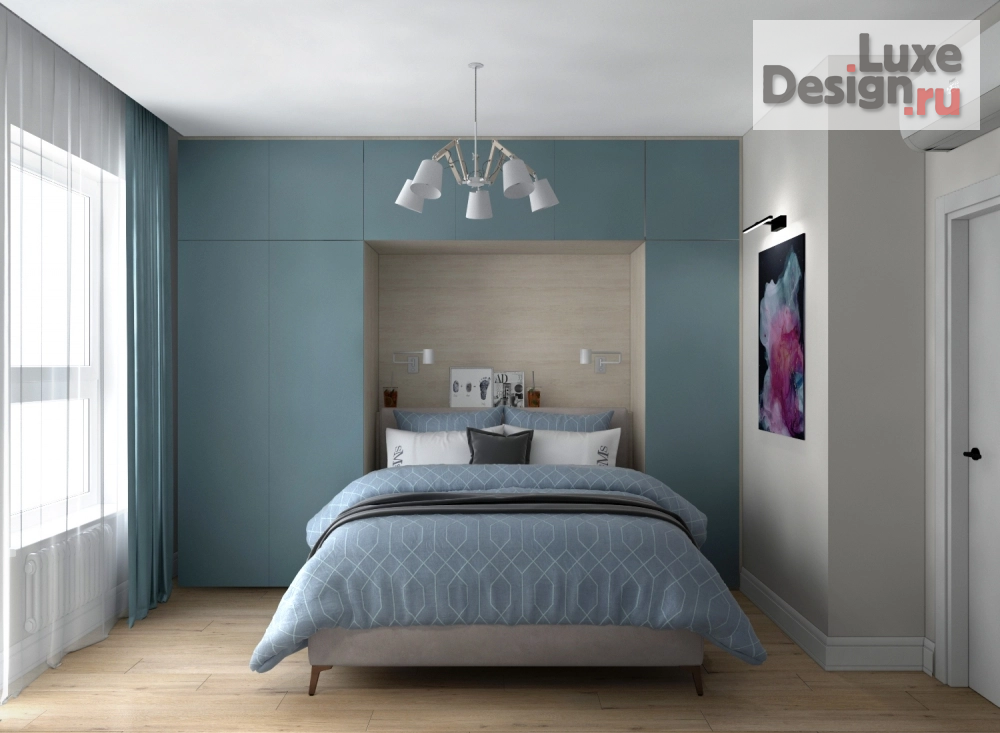 Дизайн интерьера квартиры "3D квартиры 61 кв.м. жк Грин Парк" (фото 12)