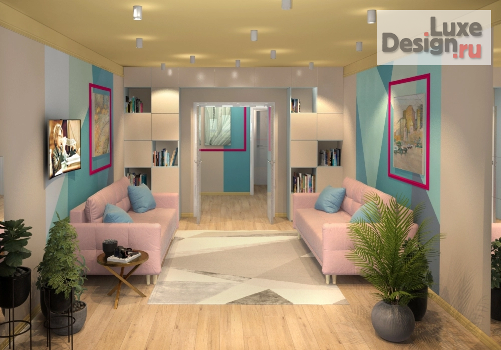 Дизайн интерьера квартиры "3D квартиры в Москве ул Островитянова" (фото 2)