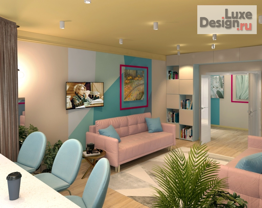 Дизайн интерьера квартиры "3D квартиры в Москве ул Островитянова" (фото 4)