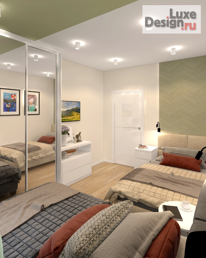 Дизайн интерьера квартиры "3D квартиры в Москве ул Островитянова" (фото 35)