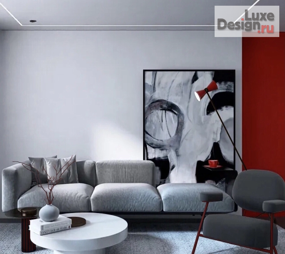 Дизайн интерьера двухкомнатной квартиры "Проект “Red Lines” , Москва" (фото 4) от дизайнера Балашова Светлана Дизайн интерьера двухкомнатной квартиры "Проект “Red Lines” , Москва" (фото 4)