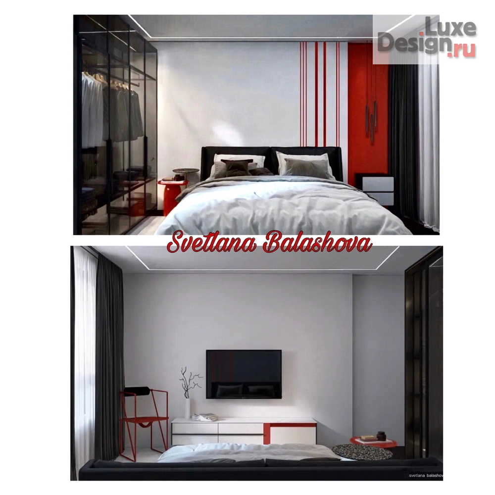 Дизайн интерьера двухкомнатной квартиры "Проект “Red Lines” , Москва" (фото 11)