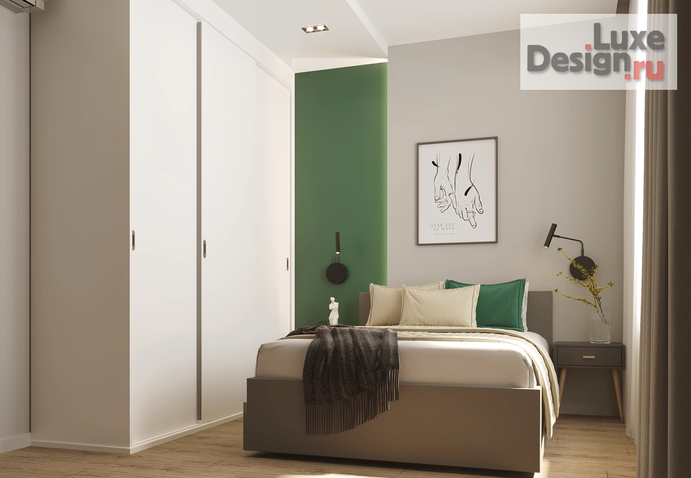 Дизайн интерьера двухкомнатной квартиры "Квартира в ЖК "Now" на набережной" (фото 8)