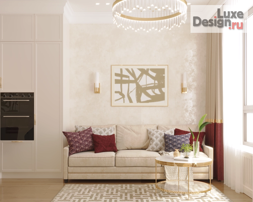 Дизайн интерьера трехкомнатной квартиры "Интерьер квартиры в ЖК "Alia"" (фото 2)