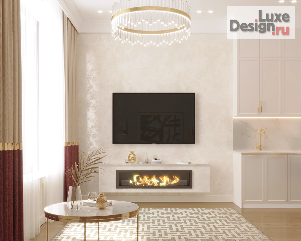 Дизайн интерьера трехкомнатной квартиры "Интерьер квартиры в ЖК "Alia"" (фото 3)