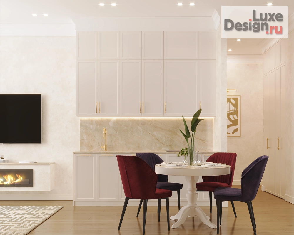 Дизайн интерьера трехкомнатной квартиры "Интерьер квартиры в ЖК "Alia"" (фото 5)