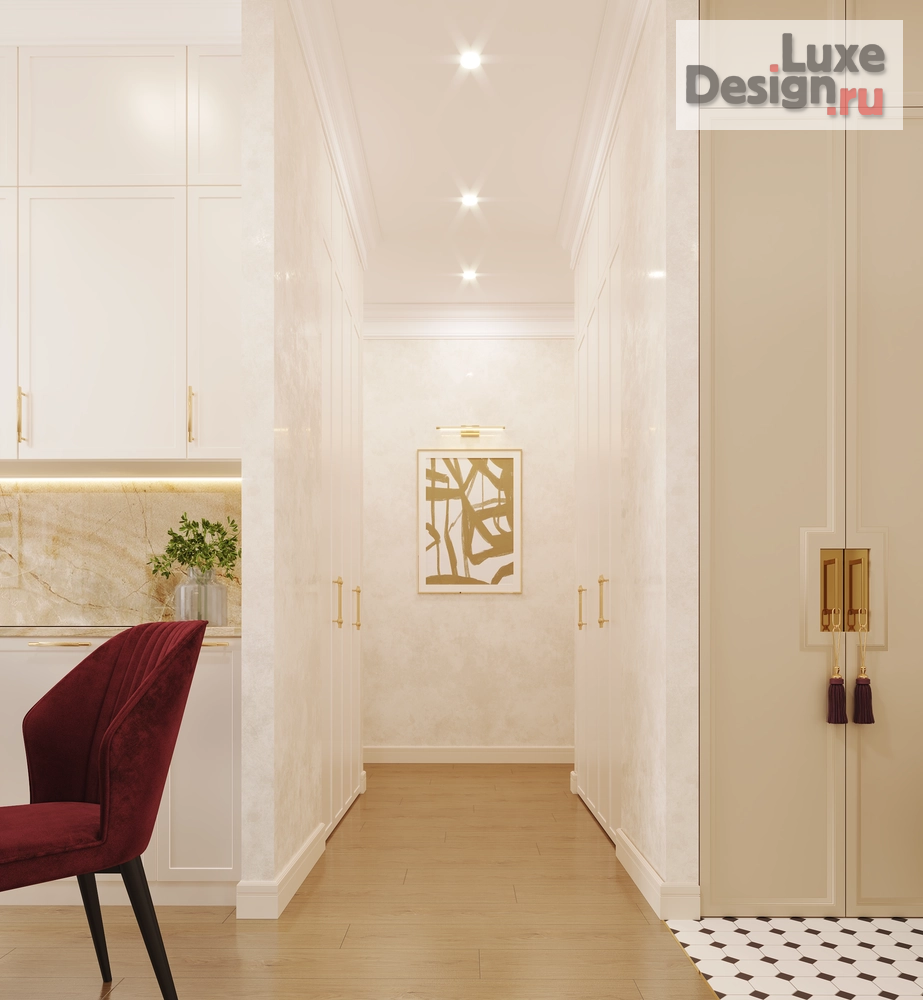 Дизайн интерьера трехкомнатной квартиры "Интерьер квартиры в ЖК "Alia"" (фото 6)