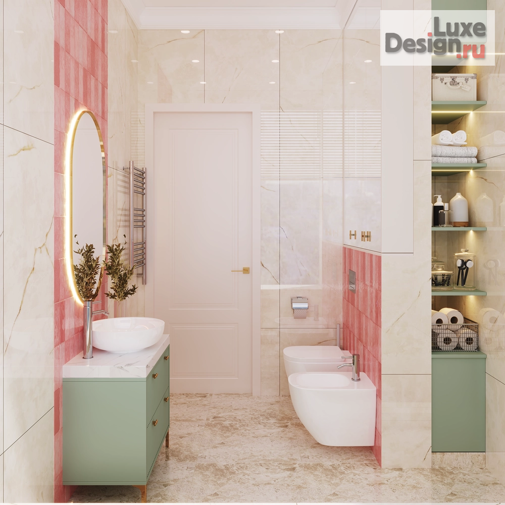 Дизайн интерьера трехкомнатной квартиры "Интерьер квартиры в ЖК "Alia"" (фото 27)