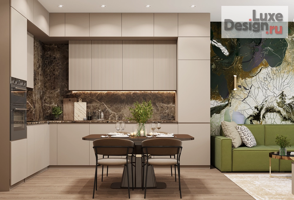 Дизайн интерьера трехкомнатной квартиры "Квартира в ЖК "Настоящее"" (фото 3)