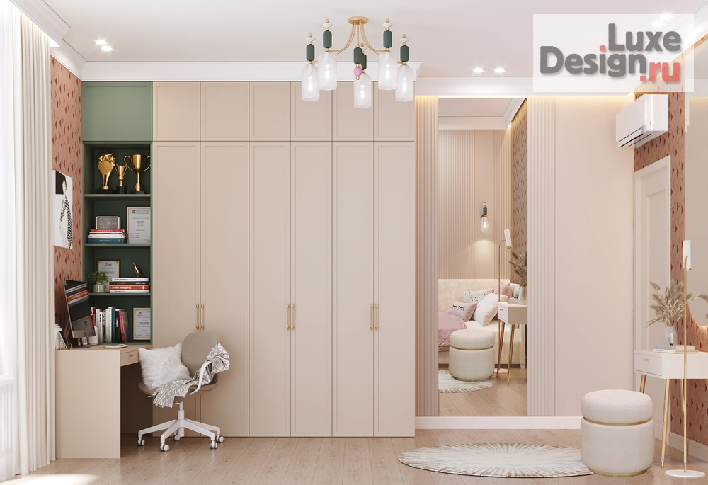 Дизайн интерьера трехкомнатной квартиры "Интерьер квартиры в ЖК "Alia"" (фото 23)