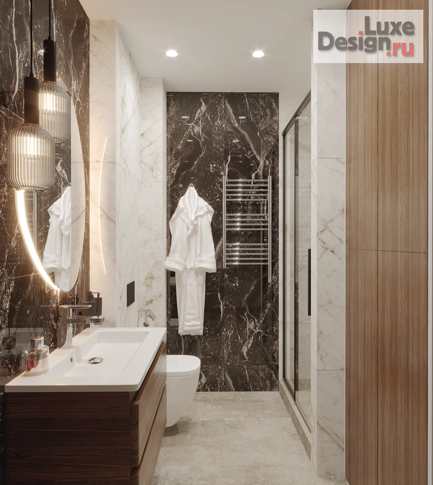 Дизайн интерьера двухкомнатной квартиры "Квартира в ЖК "Now" на набережной" (фото 16)