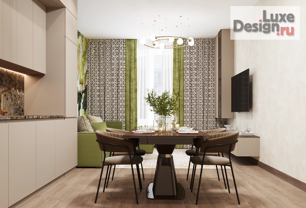 Дизайн интерьера трехкомнатной квартиры "Квартира в ЖК "Настоящее"" (фото 5)