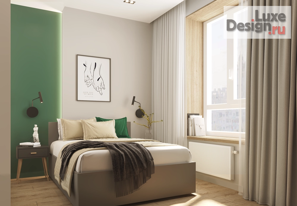 Дизайн интерьера двухкомнатной квартиры "Квартира в ЖК "Now" на набережной" (фото 11)