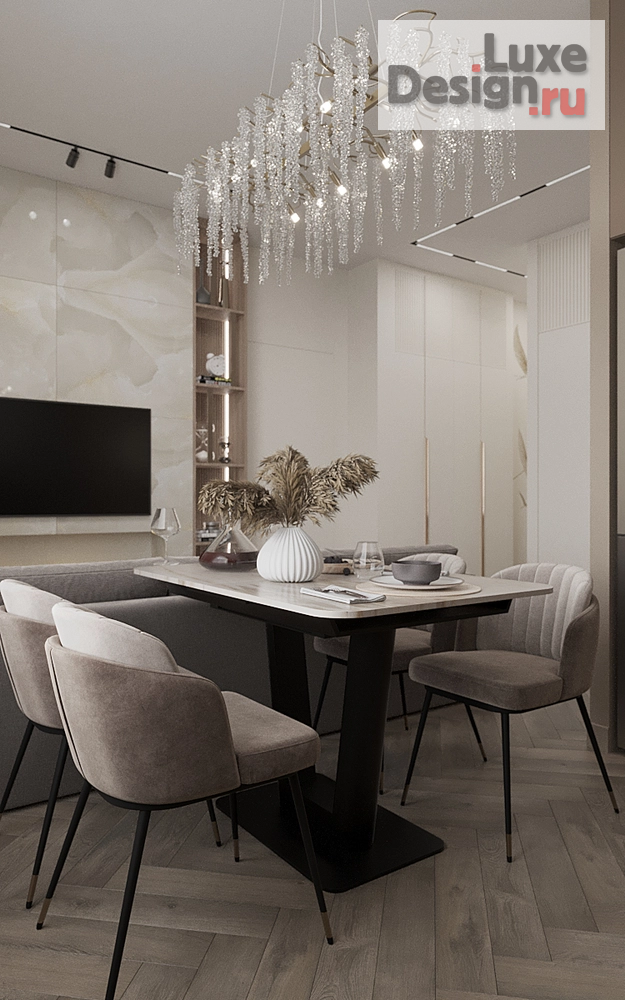 Дизайн интерьера гостиной "ЖК Лайково" (фото 4)