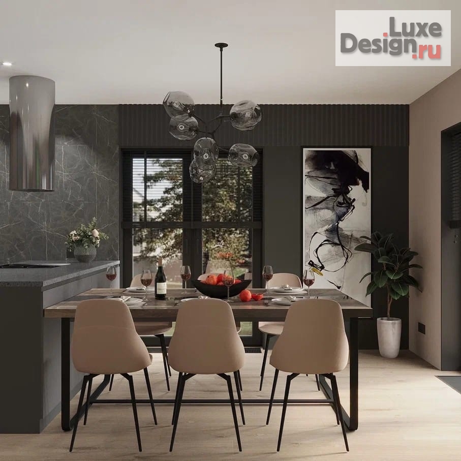 Дизайн интерьера загородного дома "Дизайн-проект загородного дома" (фото 1)