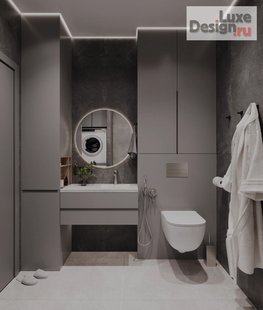 Дизайн интерьера трехкомнатной квартиры "Tougher " (фото 22) от дизайнера Иванова Анна Александровна Дизайн интерьера трехкомнатной квартиры "Tougher " (фото 22)