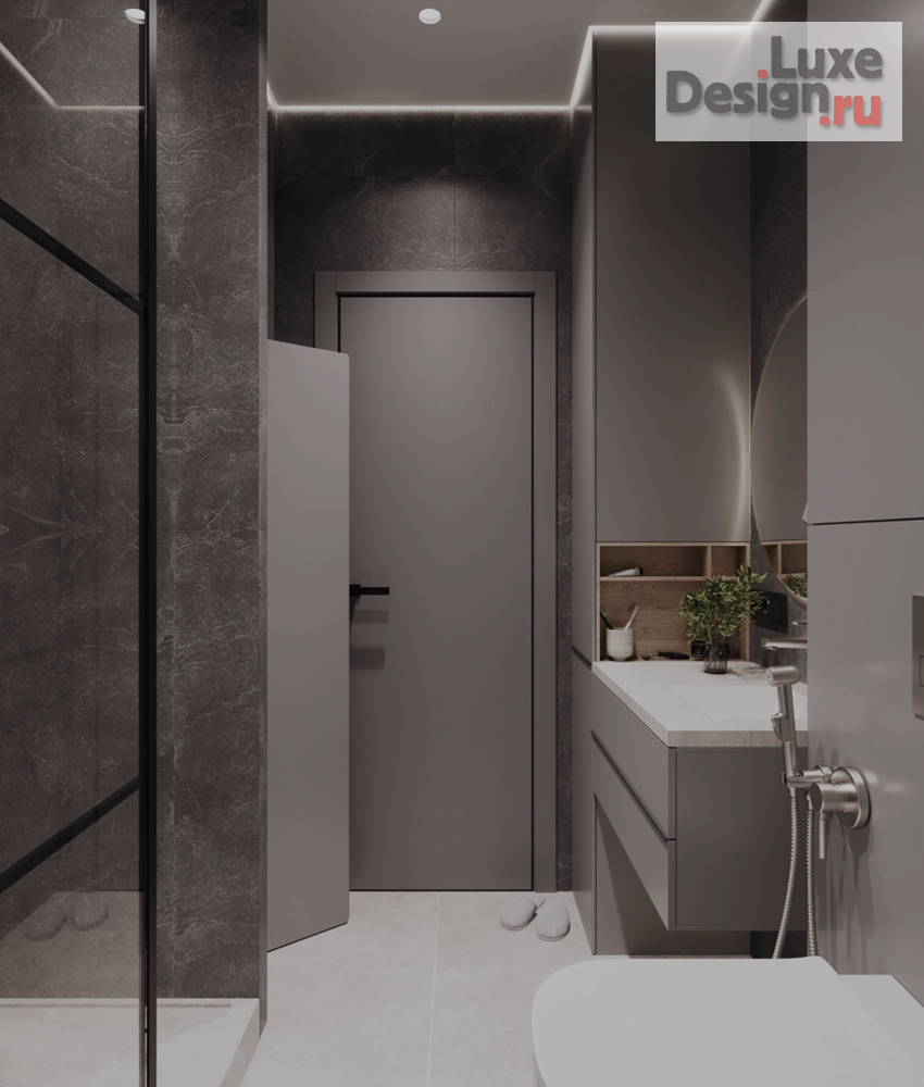 Дизайн интерьера трехкомнатной квартиры "Tougher " (фото 25) от дизайнера Иванова Анна Александровна Дизайн интерьера трехкомнатной квартиры "Tougher " (фото 25)