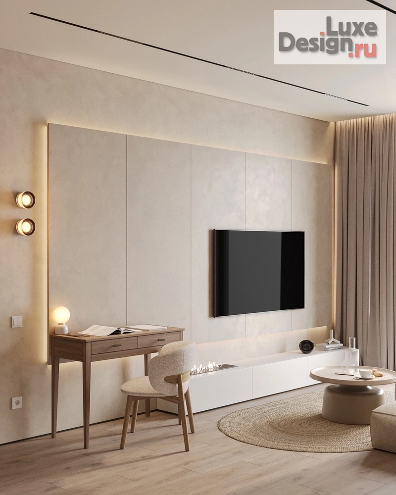 Дизайн интерьера двухкомнатной квартиры "ЖК Level Причальный" (фото 2)