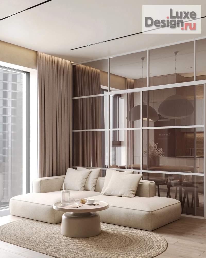 Дизайн интерьера двухкомнатной квартиры "ЖК Level Причальный" (фото 4)