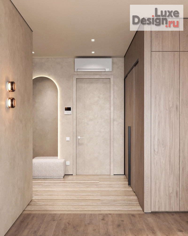 Дизайн интерьера двухкомнатной квартиры "ЖК Level Причальный" (фото 9)