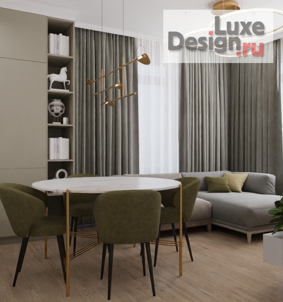 Дизайн интерьера трехкомнатной квартиры "ПОРТФОЛИО " (фото 30)