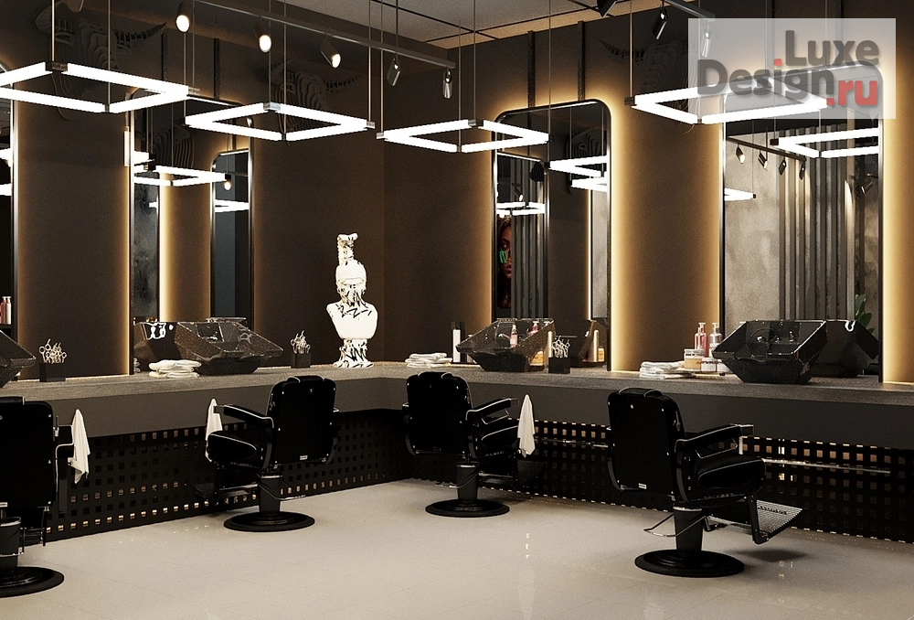 Дизайн интерьера салона красоты "Барбершоп "Мaniga"" (фото 2)