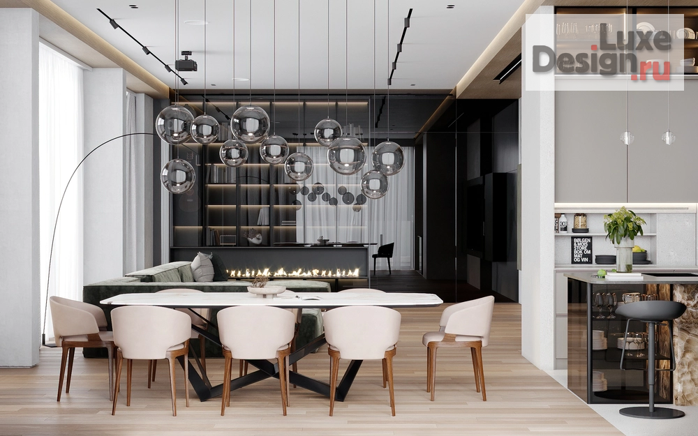 Дизайн интерьера четырехкомнатной квартиры "ЖК Ривер Скай" (фото 1)