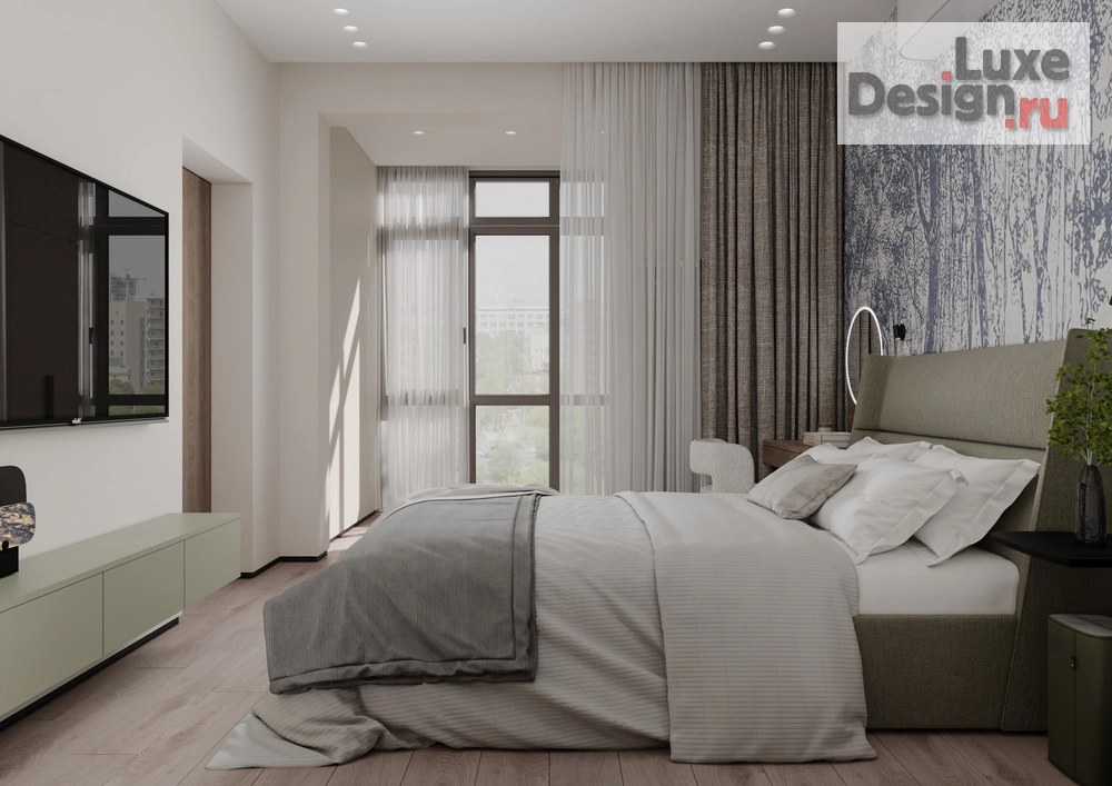 Дизайн интерьера двухкомнатной квартиры "Шикарная квартира в ЖК Атмосфера в парке" (фото 9)
