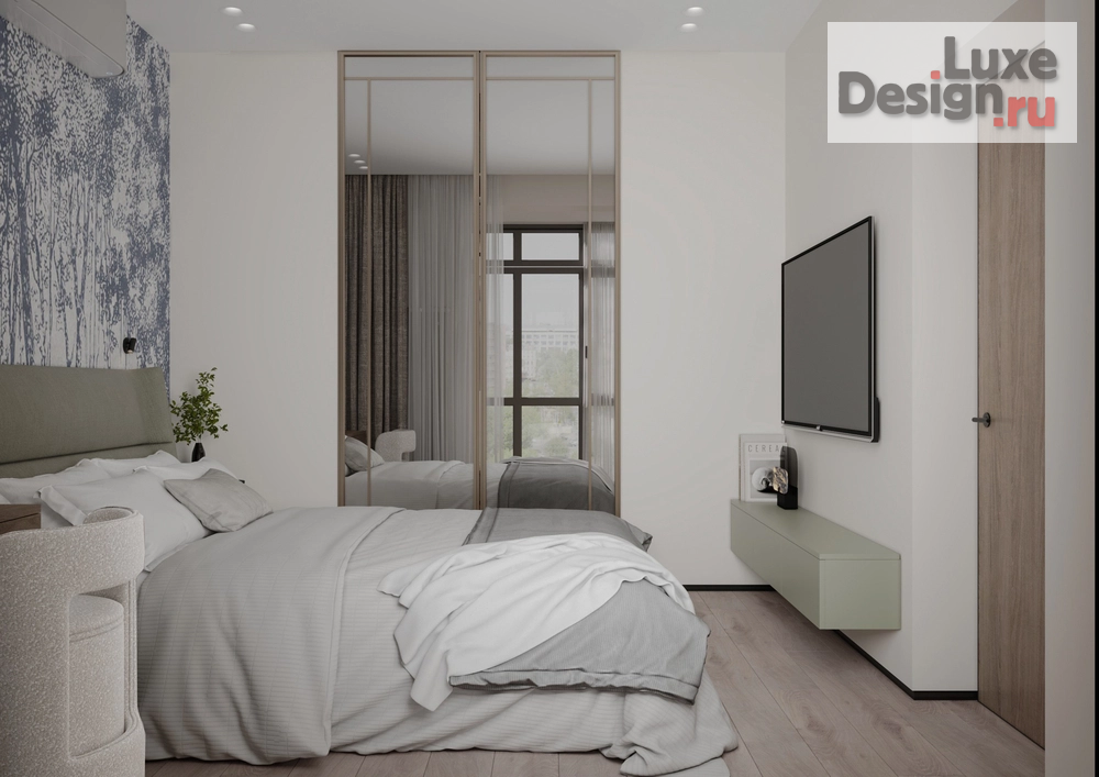 Дизайн интерьера двухкомнатной квартиры "Шикарная квартира в ЖК Атмосфера в парке" (фото 11)