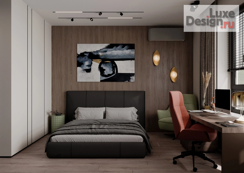 Дизайн интерьера двухкомнатной квартиры "Шикарная квартира в ЖК Атмосфера в парке" (фото 22)