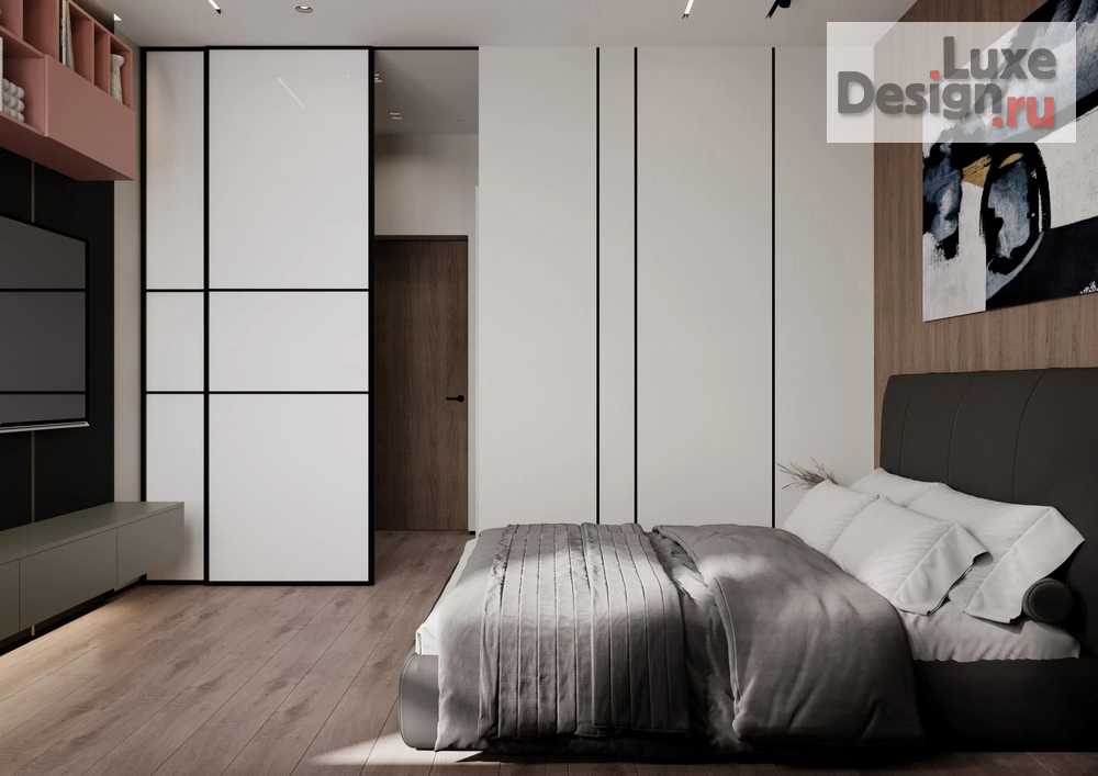 Дизайн интерьера двухкомнатной квартиры "Шикарная квартира в ЖК Атмосфера в парке" (фото 23)