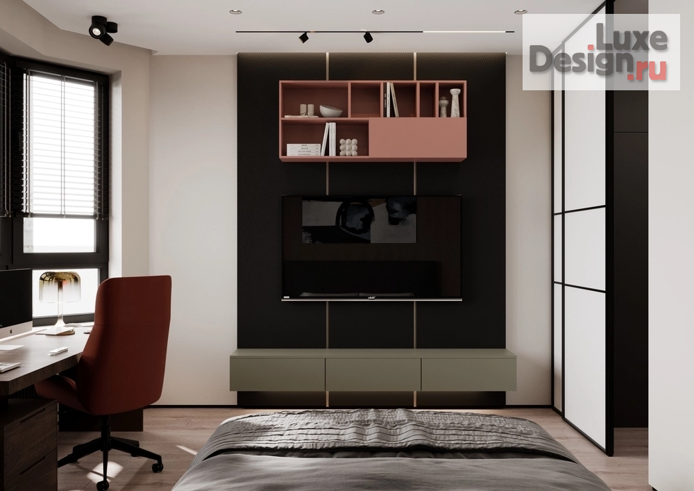 Дизайн интерьера двухкомнатной квартиры "Шикарная квартира в ЖК Атмосфера в парке" (фото 25)