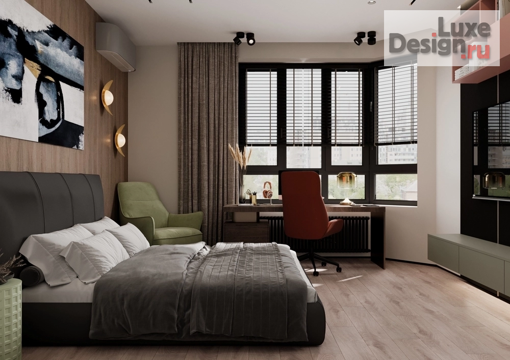 Дизайн интерьера двухкомнатной квартиры "Шикарная квартира в ЖК Атмосфера в парке" (фото 26)