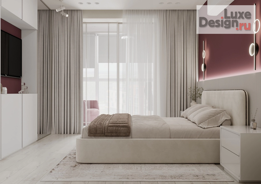 Дизайн интерьера двухкомнатной квартиры "Квартира для молодой пары ЖК Гринвуд" (фото 1)