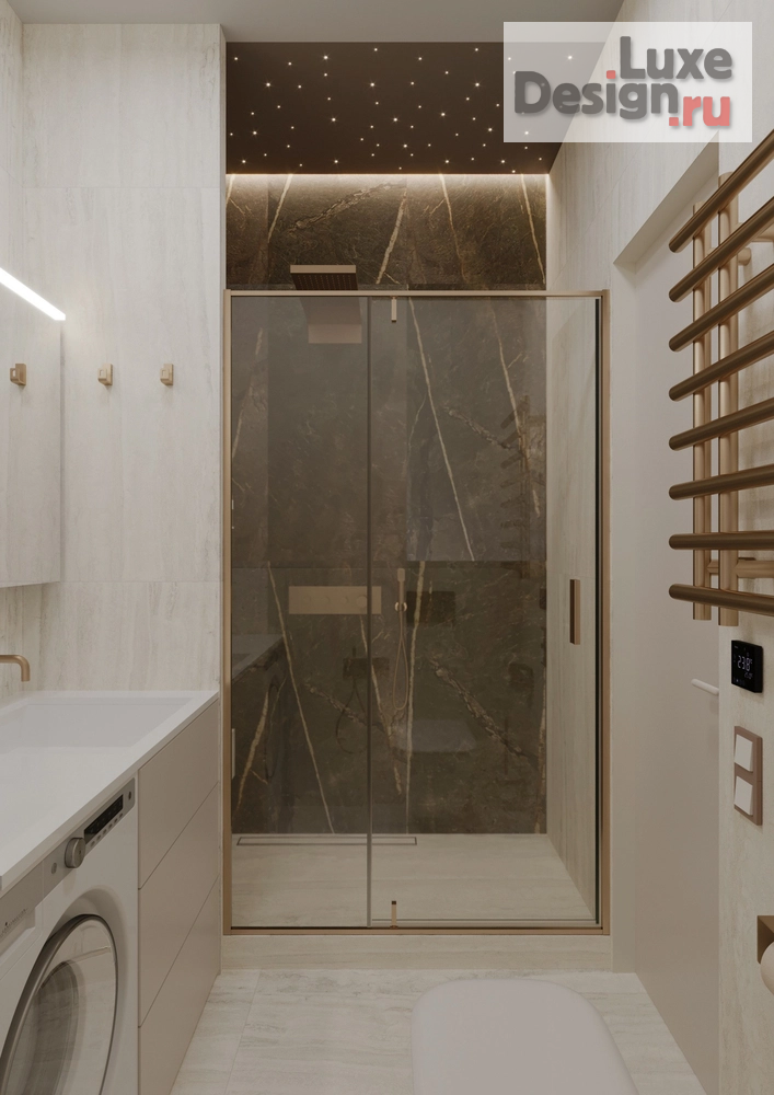 Дизайн интерьера двухкомнатной квартиры "Шикарная квартира в ЖК Атмосфера в парке" (фото 18)