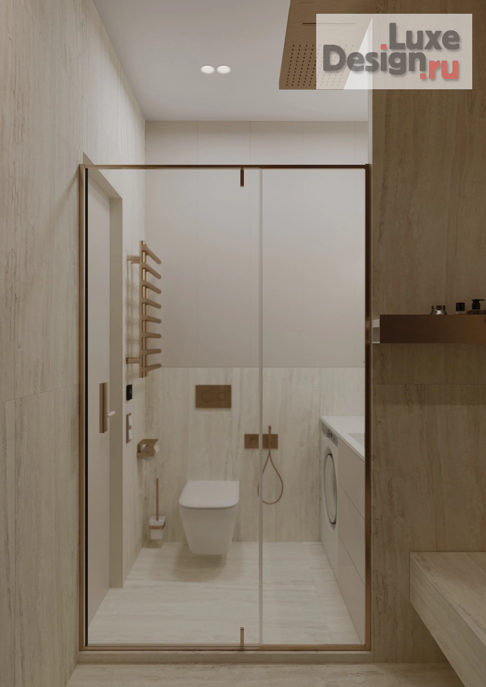 Дизайн интерьера двухкомнатной квартиры "Шикарная квартира в ЖК Атмосфера в парке" (фото 19)