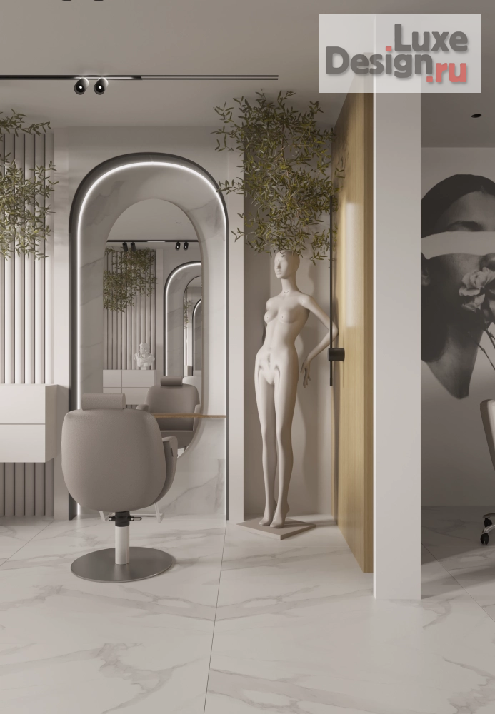 Дизайн интерьера салона красоты "салон красоты по адресу: г. Москва, ул. Фадеева, д. 3" (фото 5)