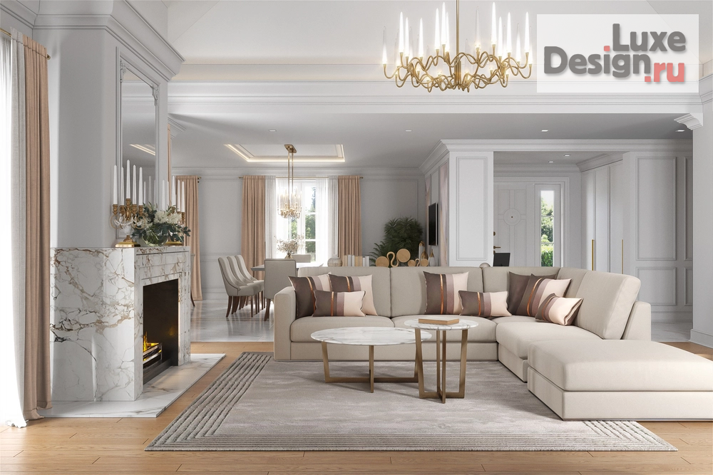 Дизайн интерьера загородного дома "Загородный дом 215 кв.м" (фото 3)