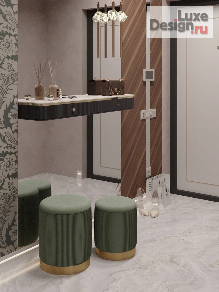 Дизайн интерьера трехкомнатной квартиры "ЖК РИВЕР ПАРК" (фото 4)