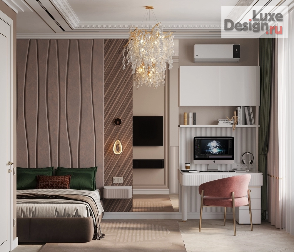 Дизайн интерьера трехкомнатной квартиры "ЖК РИВЕР ПАРК" (фото 14)