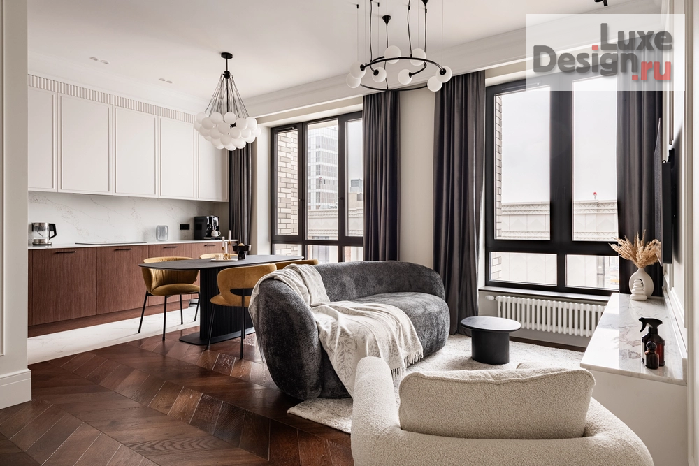 Дизайн интерьера трехкомнатной квартиры "Реализованный проект в ЖК RIVER SKY" (фото 3)