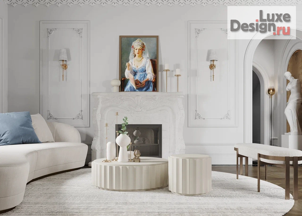 Дизайн интерьера частного дома "Французско-русский" (фото 4)