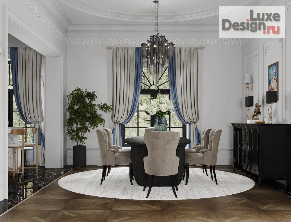 Дизайн интерьера частного дома "Французско-русский" (фото 5)