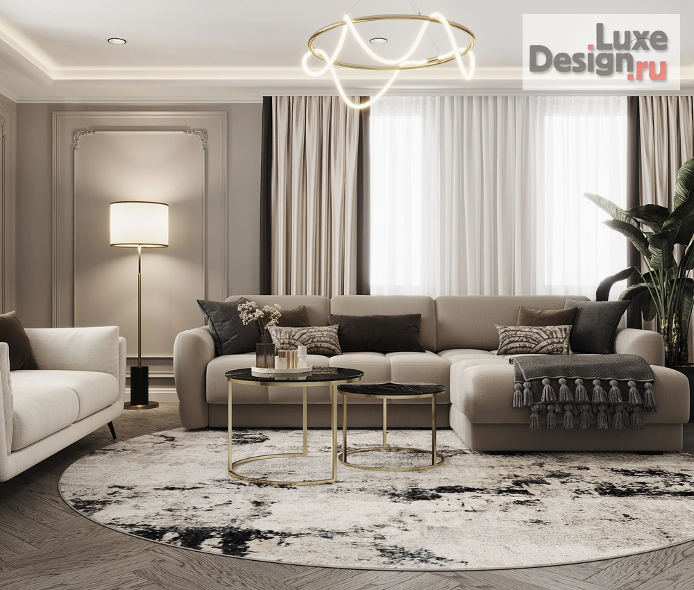 Дизайн интерьера трехкомнатной квартиры "ЖК Зенит" (фото 3)