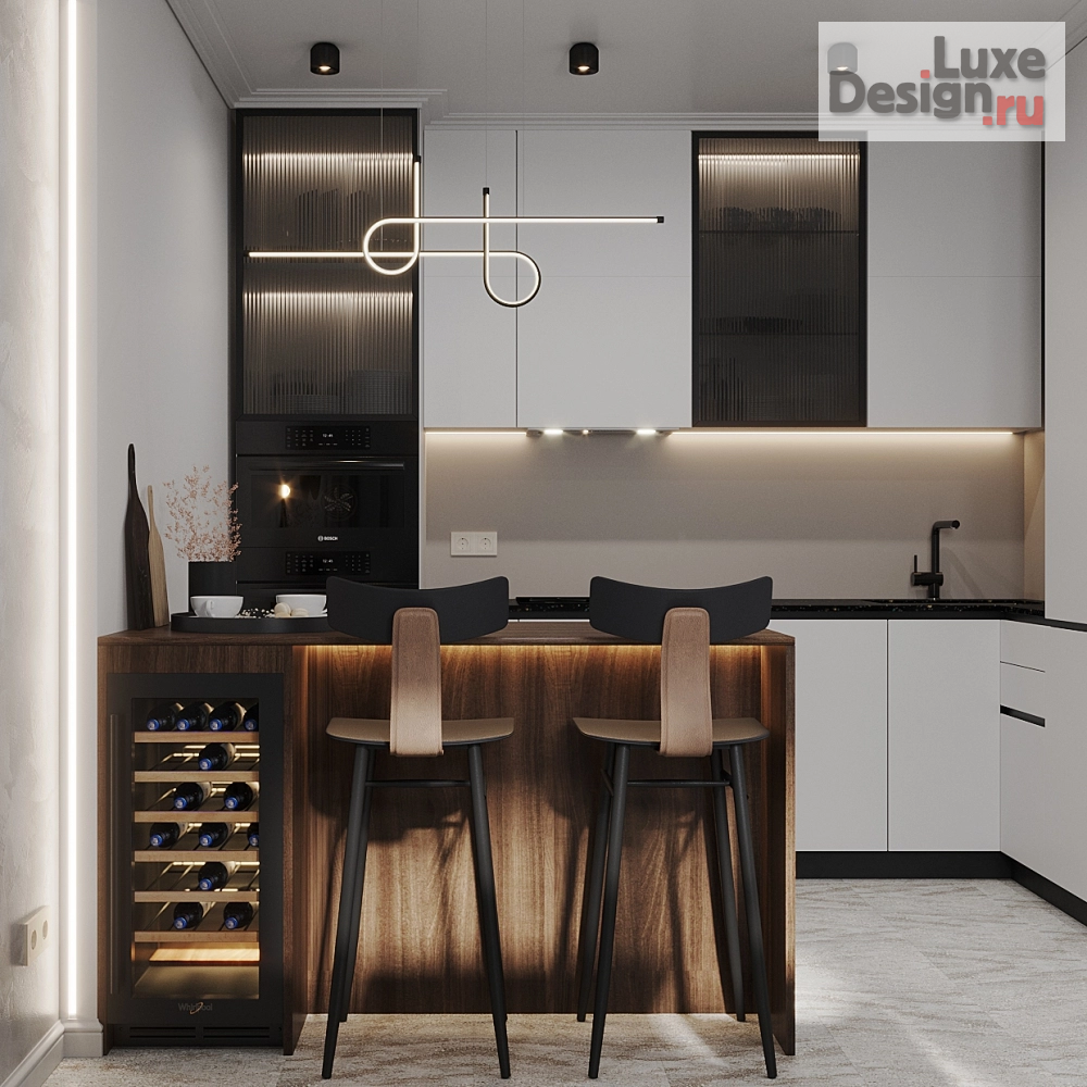 Дизайн интерьера трехкомнатной квартиры "Колпино" (фото 2)