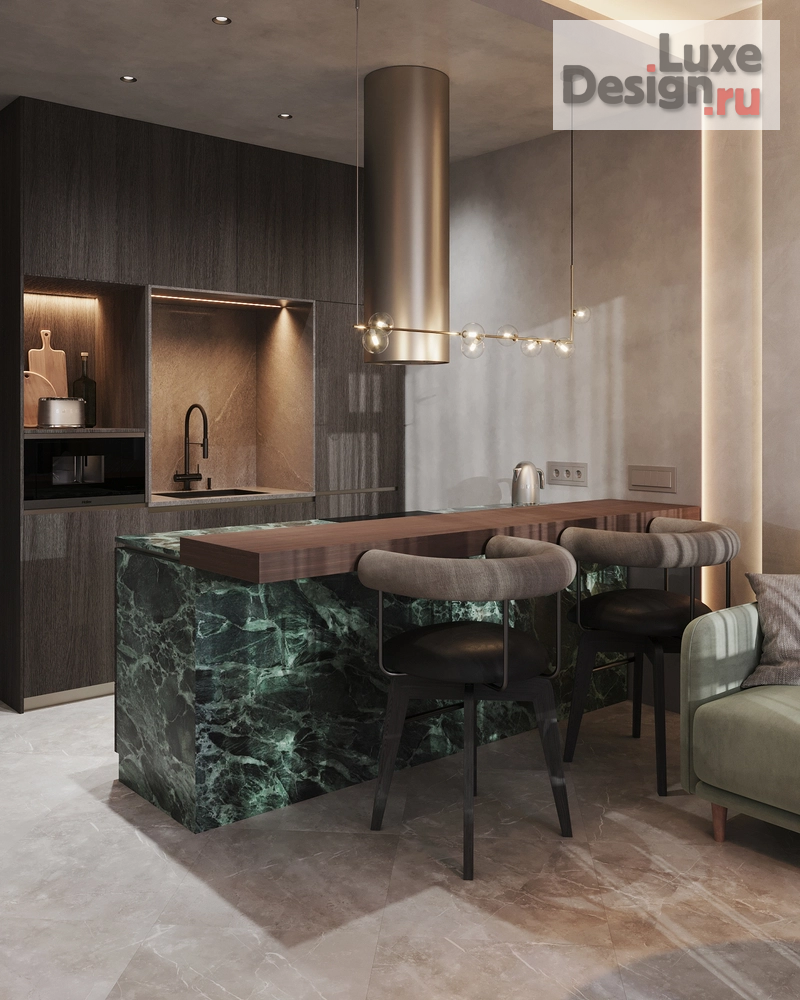 Дизайн интерьера однокомнатной квартиры "ЖК "Притяжение"" (фото 3)